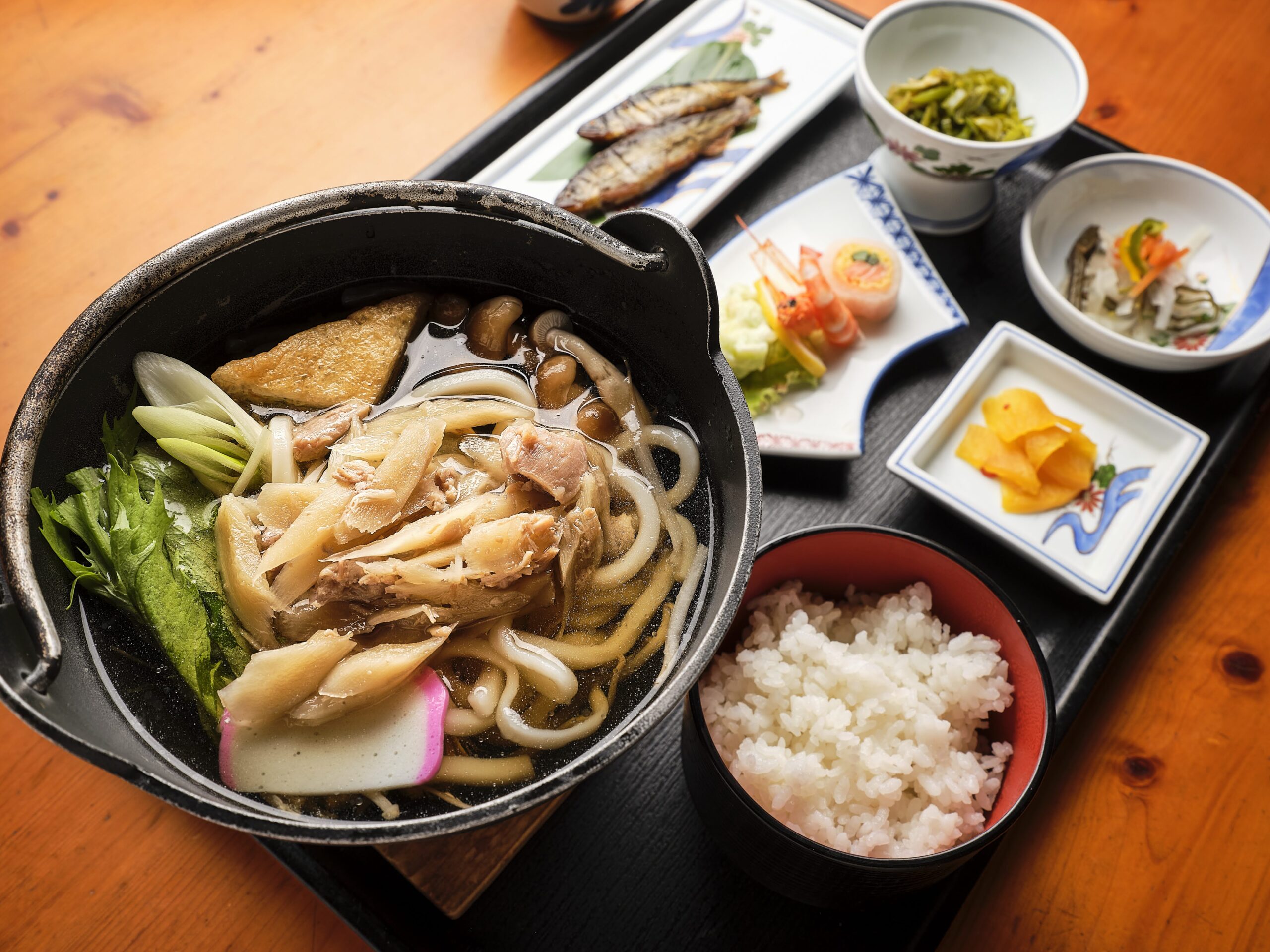 古岩屋荘 名物キジ鍋　※お料理は季節によって異なります。